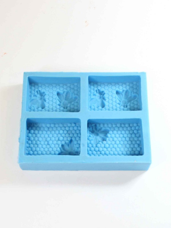 SILICONE MOULD 4 - 2x honeycomb bee and 2x honeycomb 2 bees